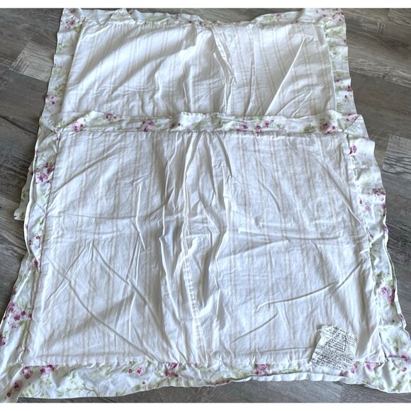 Simply Shabby Chic Standard Quilted Pillow Sham Floral Ruffle (2) - Picture 2 of 5